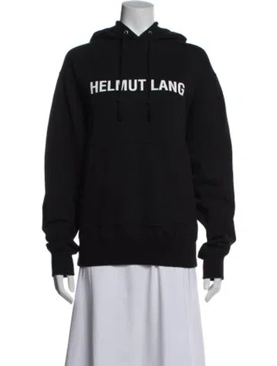 Pre-owned Helmut Lang Crew Neck Long Sleeve Hoodie In Black