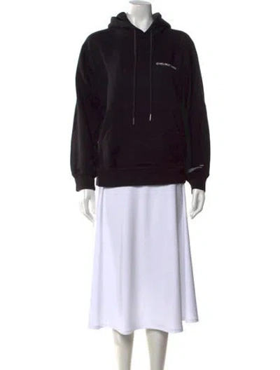 Pre-owned Helmut Lang Crew Neck Long Sleeve Hoodie In Black