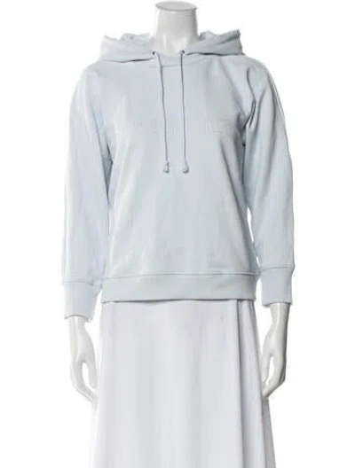Pre-owned Helmut Lang Crew Neck Long Sleeve Hoodie In Blue