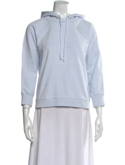 Pre-owned Helmut Lang Crew Neck Long Sleeve Hoodie In Blue