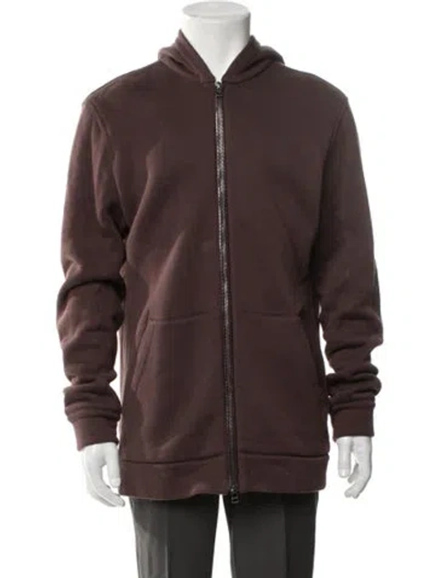 Pre-owned Helmut Lang Crew Neck Long Sleeve Hoodie In Brown