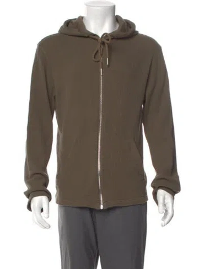 Pre-owned Helmut Lang Crew Neck Long Sleeve Hoodie In Green