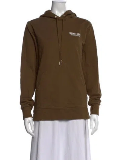 Pre-owned Helmut Lang Crew Neck Long Sleeve Hoodie In Green