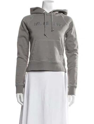 Pre-owned Helmut Lang Crew Neck Long Sleeve Hoodie In Green
