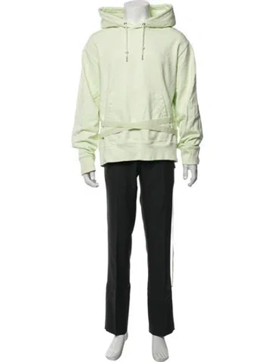 Pre-owned Helmut Lang Crew Neck Long Sleeve Hoodie In Green