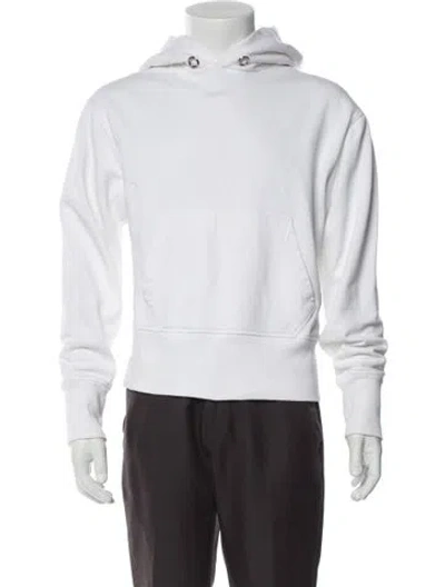 Pre-owned Helmut Lang Crew Neck Long Sleeve Hoodie In White