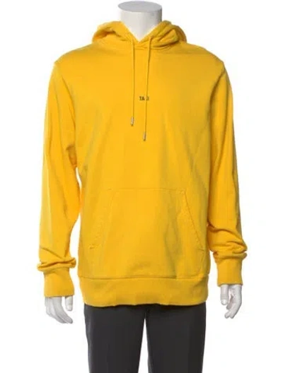 Pre-owned Helmut Lang Crew Neck Long Sleeve Hoodie In Yellow