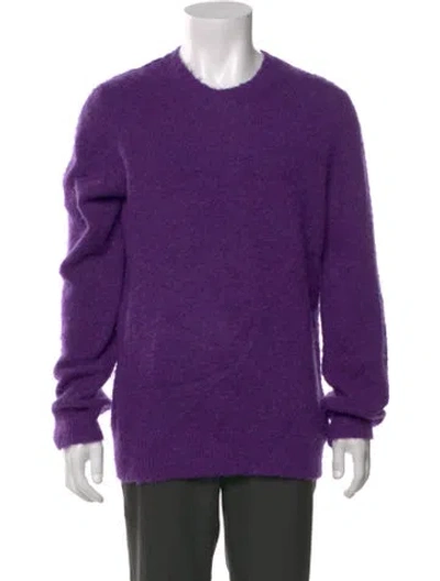 Pre-owned Helmut Lang Crew Neck Long Sleeve Pullover In Purple