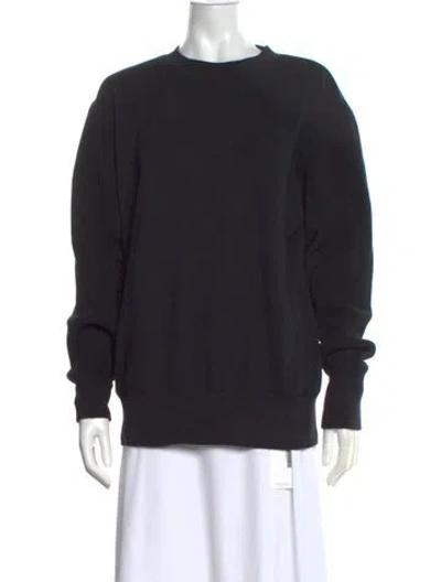 Pre-owned Helmut Lang Crew Neck Long Sleeve Sweatshirt In Black