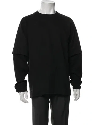 Pre-owned Helmut Lang Crew Neck Long Sleeve Sweatshirt In Black