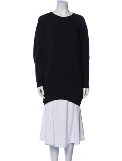 Pre-owned Helmut Lang Crew Neck Long Sleeve Sweatshirt In Blue