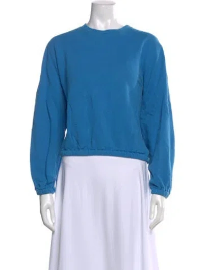 Pre-owned Helmut Lang Crew Neck Long Sleeve Sweatshirt In Blue