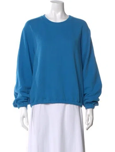 Pre-owned Helmut Lang Crew Neck Long Sleeve Sweatshirt In Blue
