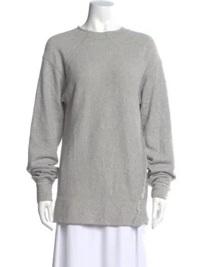 Pre-owned Helmut Lang Crew Neck Long Sleeve Sweatshirt In Gray