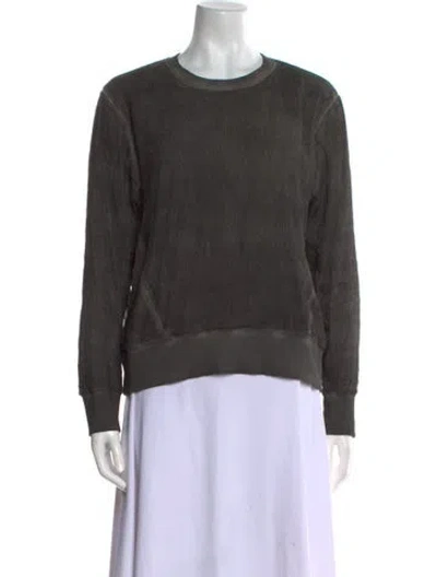 Pre-owned Helmut Lang Crew Neck Long Sleeve Sweatshirt In Gray