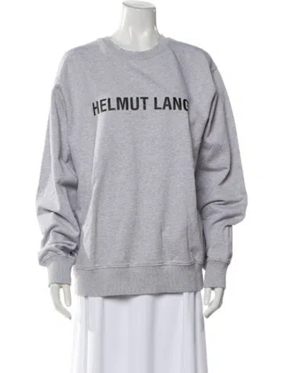 Pre-owned Helmut Lang Crew Neck Long Sleeve Sweatshirt In Gray