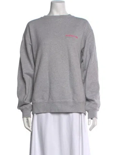 Pre-owned Helmut Lang Crew Neck Long Sleeve Sweatshirt In Gray