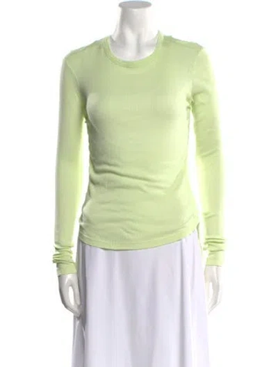 Pre-owned Helmut Lang Crew Neck Long Sleeve Sweatshirt In Green