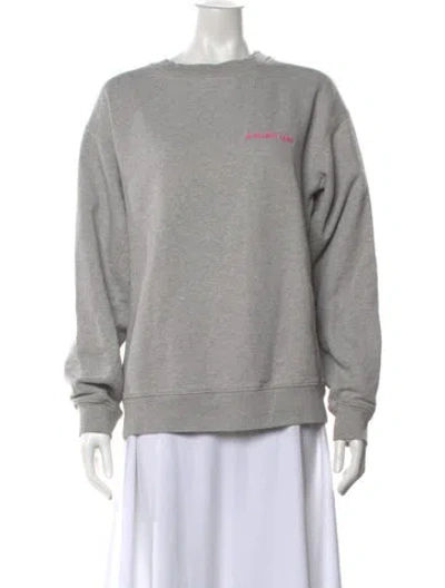 Pre-owned Helmut Lang Crew Neck Long Sleeve Sweatshirt In Grey