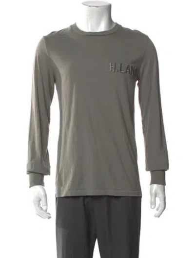 Pre-owned Helmut Lang Crew Neck Long Sleeve Sweatshirt In Grey