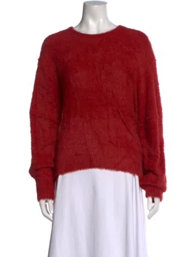 Pre-owned Helmut Lang Crew Neck Long Sleeve Sweatshirt In Red