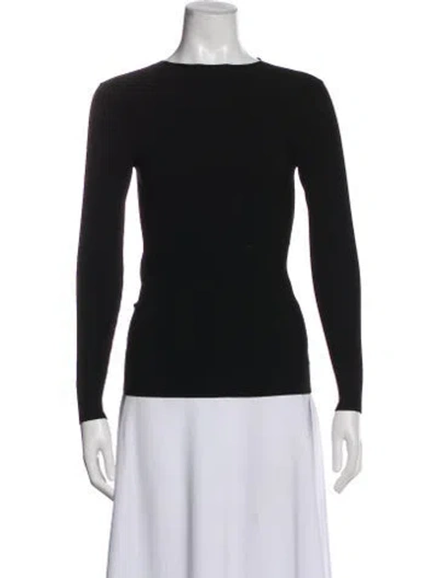 Pre-owned Helmut Lang Crew Neck Long Sleeve Top In Black