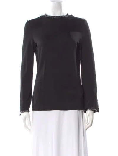 Pre-owned Helmut Lang Crew Neck Long Sleeve Top In Black