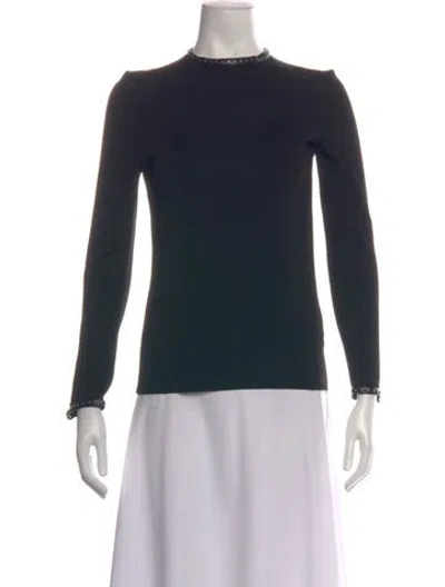 Pre-owned Helmut Lang Crew Neck Long Sleeve Top In Black