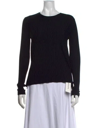 Pre-owned Helmut Lang Crew Neck Long Sleeve Top In Black