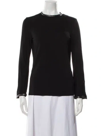 Pre-owned Helmut Lang Crew Neck Long Sleeve Top In Blue