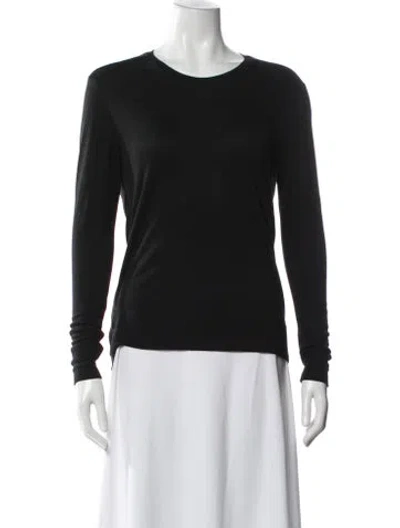 Pre-owned Helmut Lang Crew Neck Long Sleeve Top In Blue
