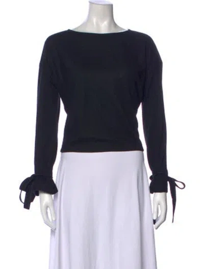 Pre-owned Helmut Lang Crew Neck Long Sleeve Top In Blue