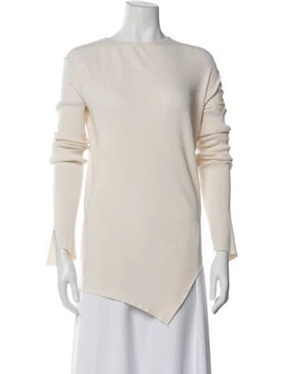 Pre-owned Helmut Lang Crew Neck Long Sleeve Top In Neutral