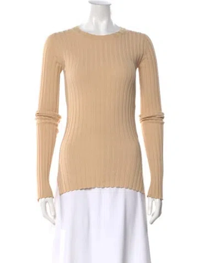 Pre-owned Helmut Lang Crew Neck Long Sleeve Top In Neutral