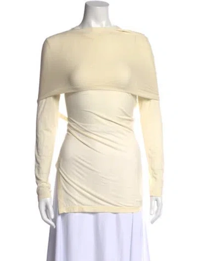 Pre-owned Helmut Lang Crew Neck Long Sleeve Top In Neutral