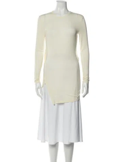 Pre-owned Helmut Lang Crew Neck Long Sleeve Top In Neutral