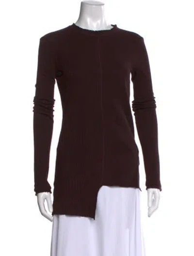 Pre-owned Helmut Lang Crew Neck Long Sleeve Top In Purple