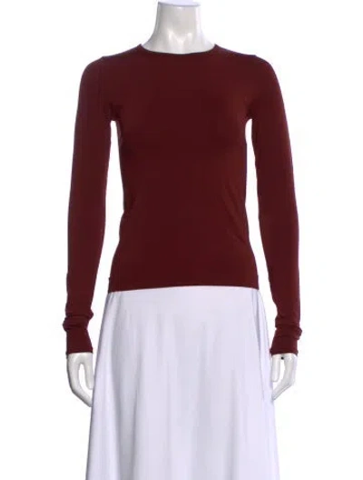 Pre-owned Helmut Lang Crew Neck Long Sleeve Top In Red