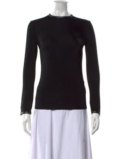 Pre-owned Helmut Lang Crew Neck Long Sleeve Top W/ Tags In Black