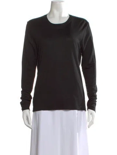 Pre-owned Helmut Lang Crew Neck Long Sleeve T-shirt In Black