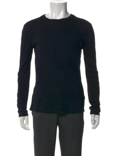 Pre-owned Helmut Lang Crew Neck Long Sleeve T-shirt In Black