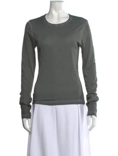 Pre-owned Helmut Lang Crew Neck Long Sleeve T-shirt In Gray