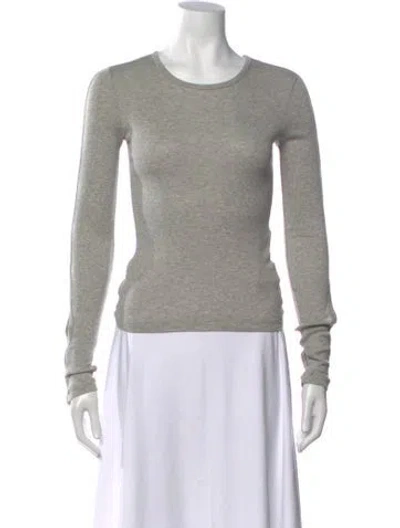 Pre-owned Helmut Lang Crew Neck Long Sleeve T-shirt In Grey