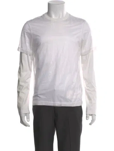 Pre-owned Helmut Lang Crew Neck Long Sleeve T-shirt In Neutral