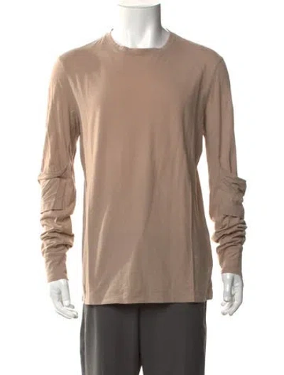 Pre-owned Helmut Lang Crew Neck Long Sleeve T-shirt In Neutral