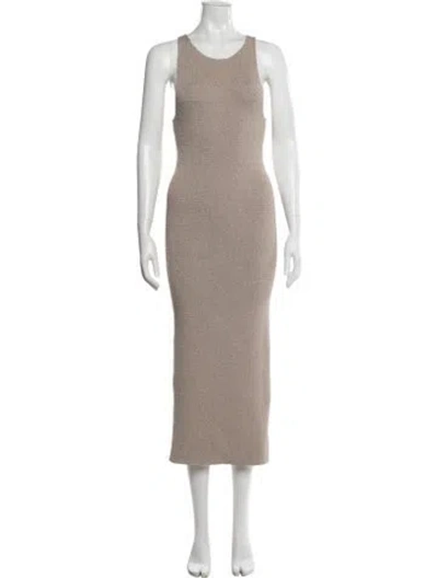 Pre-owned Helmut Lang Crew Neck Midi Length Dress