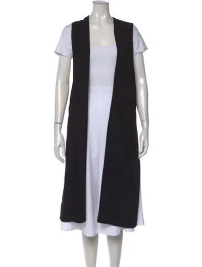 Pre-owned Helmut Lang Crew Neck Midi Length Dress In Black