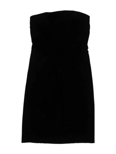Pre-owned Helmut Lang Crew Neck Mini Dress In Black