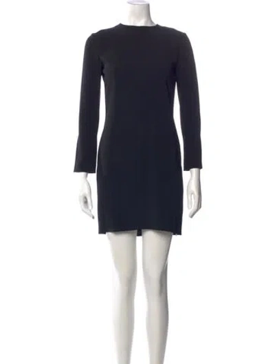 Pre-owned Helmut Lang Crew Neck Mini Dress In Blue