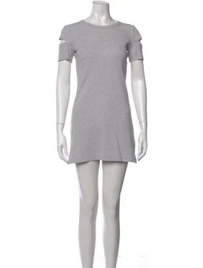 Pre-owned Helmut Lang Crew Neck Mini Dress In Multi